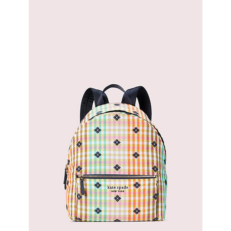 Kate Spade Bella Plaid City Pack Backpack in Mutil Color Design PXRU8260