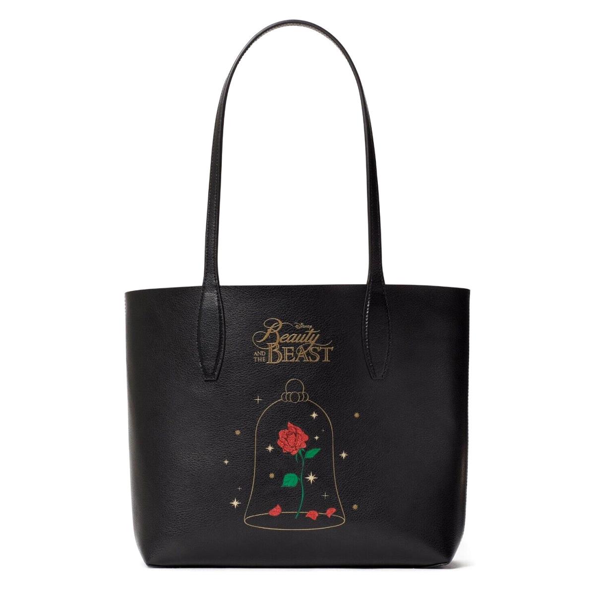 New Disney x Kate Spade Beauty and The Beast Small Reversible Tote with Pouch