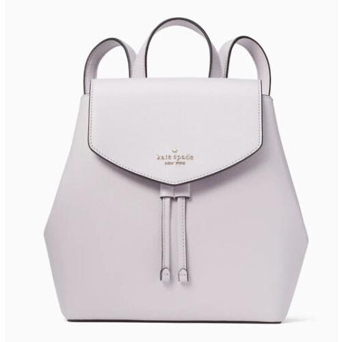 Kate Spade Lizzie Medium Flap Backpack Light Purple Lilac Moonlight