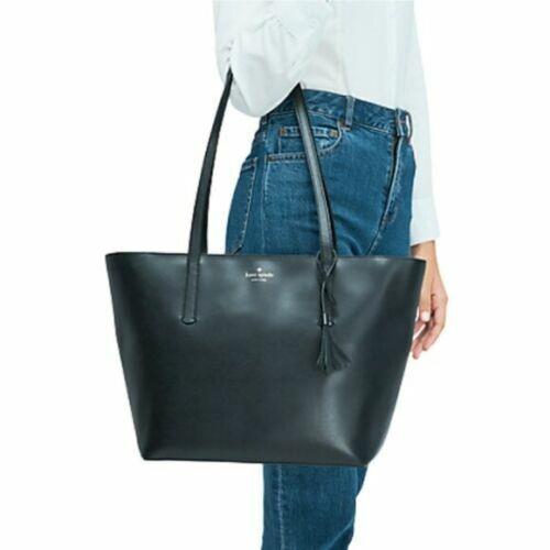 Kate Spade Emilia Black Leather Large Tote