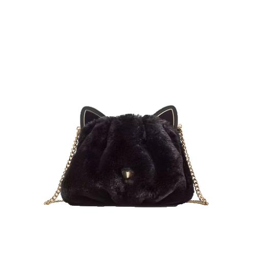 Kate Spade Pitch Purrfect Cat Crossbody Purse Fur - Limited Edition KC728