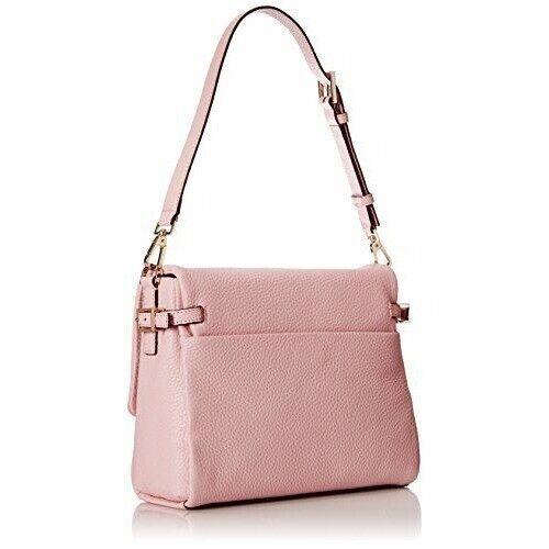 Kate Spade New York Allene Holden Street Leather Shoulder Bag Pink Rose Jade