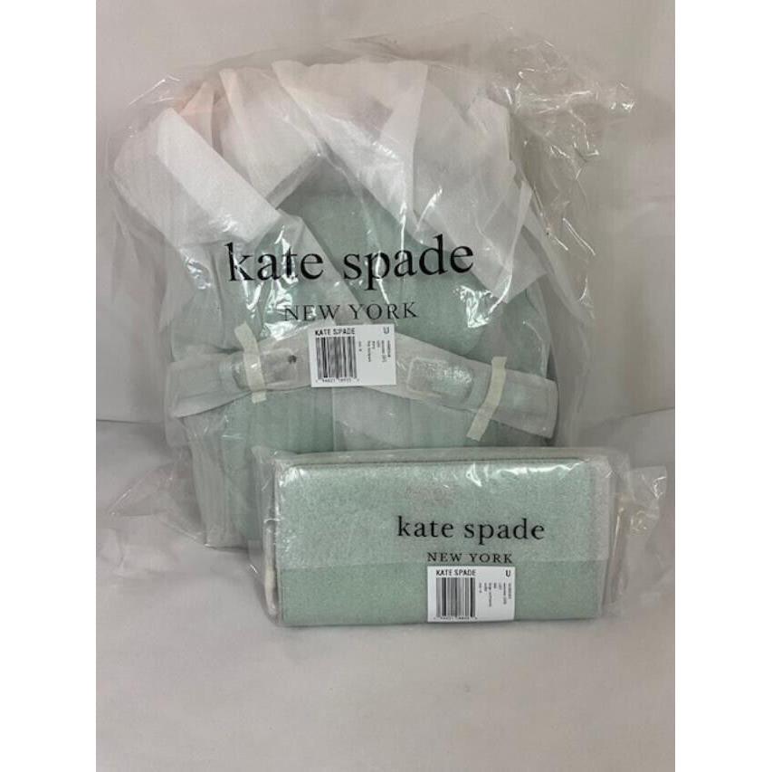 New Kate Spade NY Darcy Flap Backpack and Leila Large Coninenal Wallet