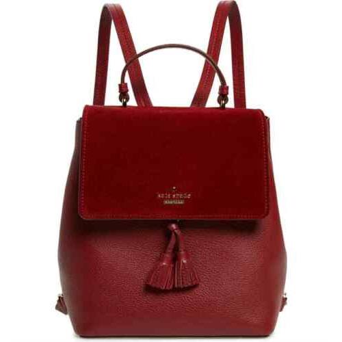 Kate Spade Hayes Street Teba Ladies Medium Red Leather Backpack PXRU9414611