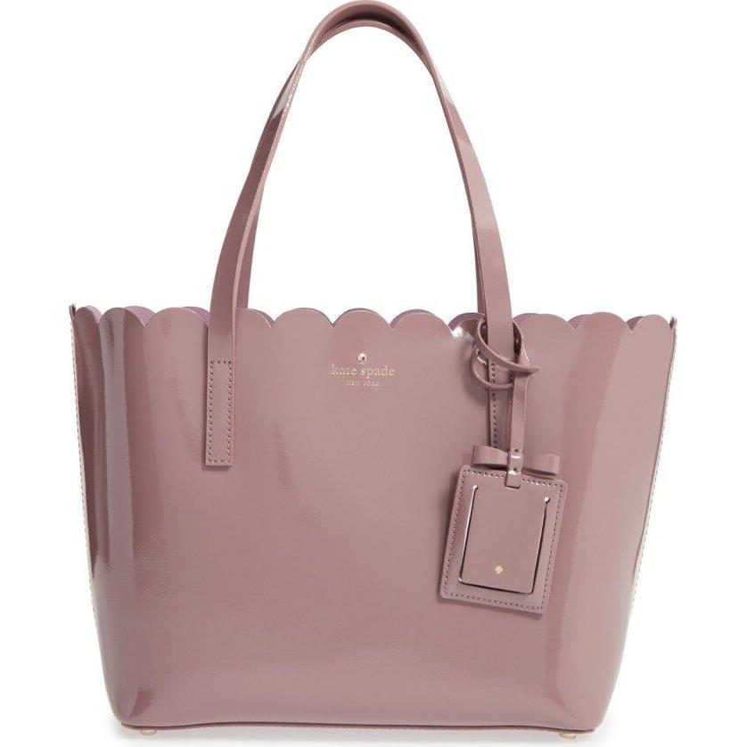Kate Spade New York Women`s Lily Avenue Patent Small Carrigan Porcini/rose Taup