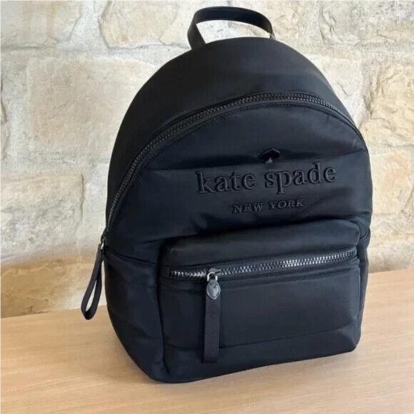 Kate Spade New York Ella Ksnyl Puffy Women Gift Black Backpack