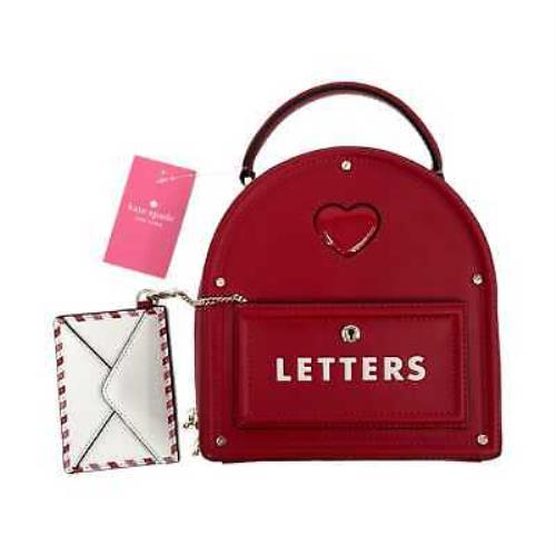 Kate Spade Red Leather Mailbox Crossbody Bag