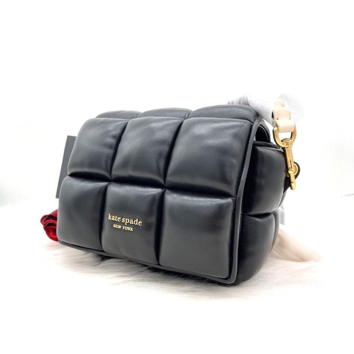Kate Spade New York Boxxy 3D Smooth Leather Crossbody Bag-black