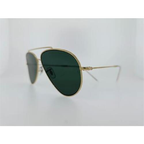 Rayban Sunglasses R0101 001/VR 59MM Aviator Reverse Arista Frm Dark Green Lenses