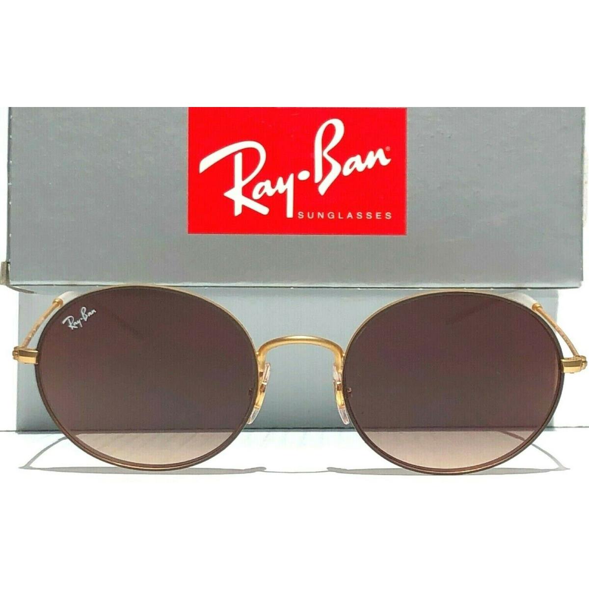 Ray Ban Beat Lennon w Gold Brown Round Gradient Len Sunglass RB 3594 9115