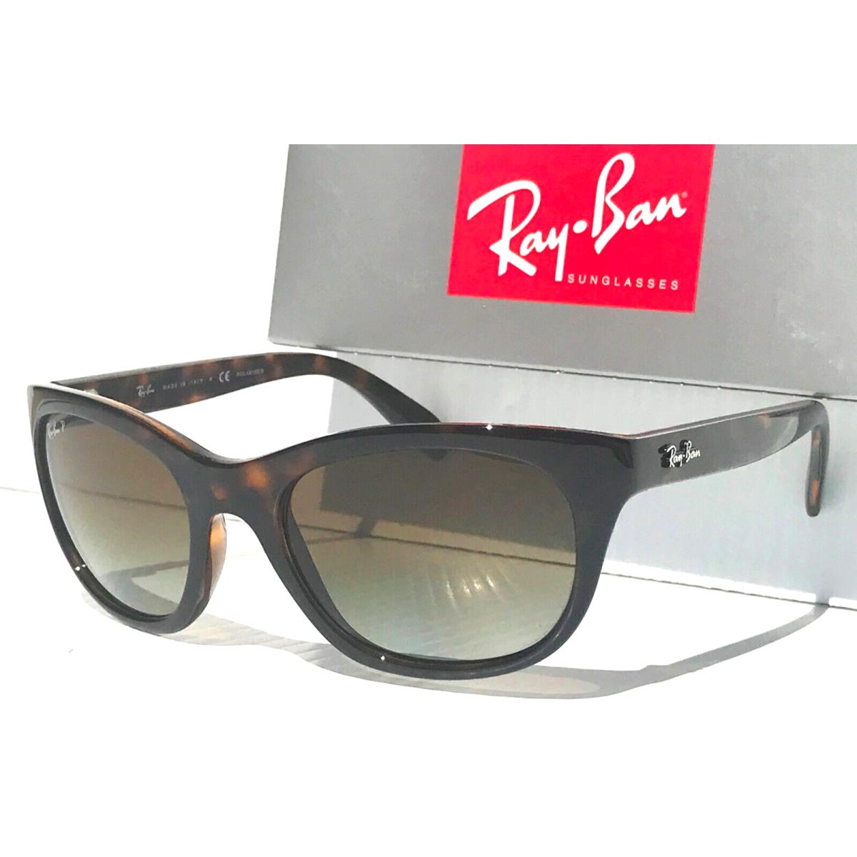 Ray Ban Light Havana Polarized Brown Grey Gradient Sunglass RB 4216 710