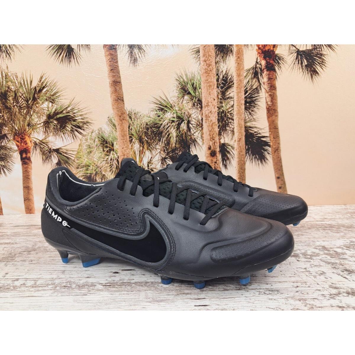 Nike Tiempo Legend 9 Elite FG Black Soccer Cleats CZ8482-001 Men`s Size 7 - Black