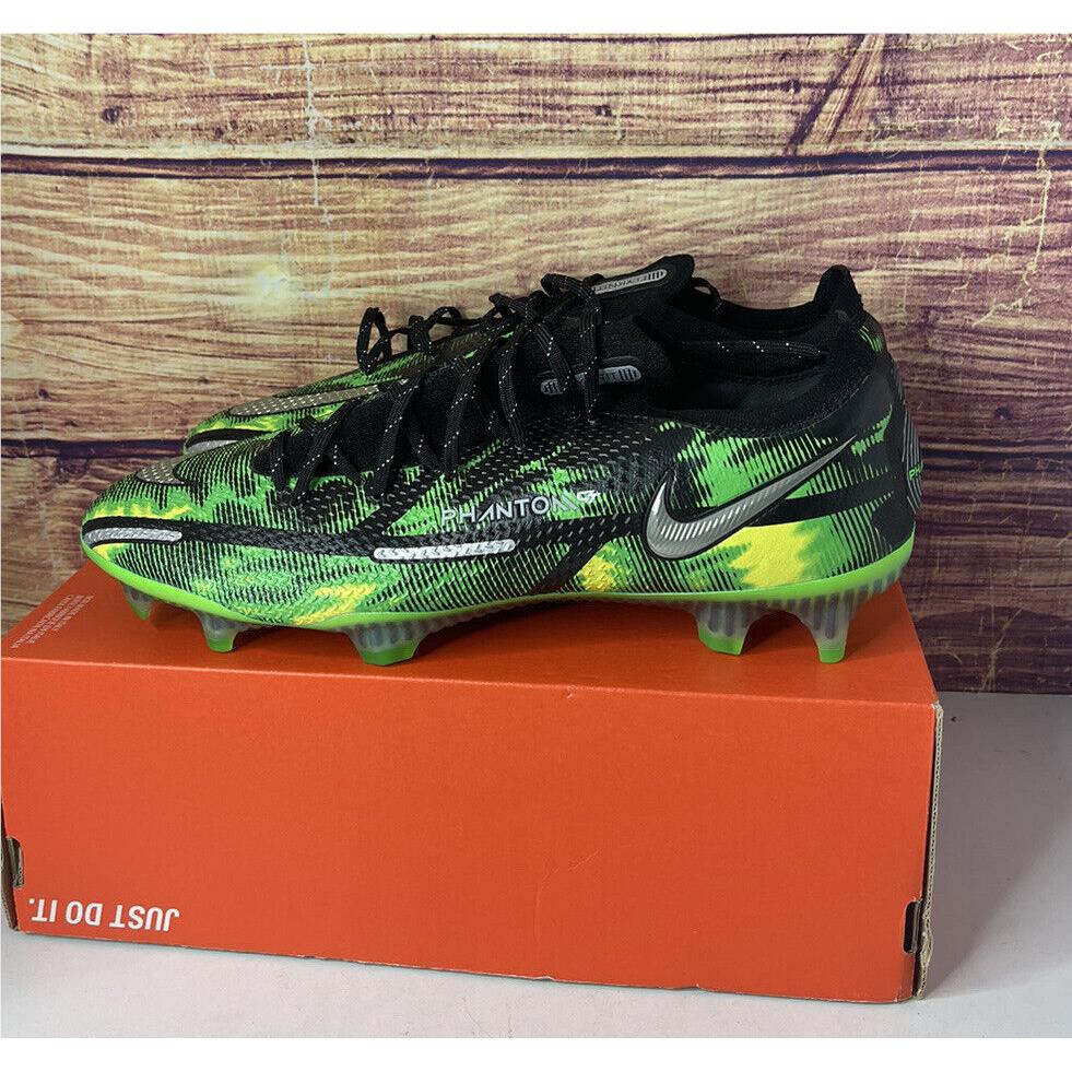 Sz 12 Nike Phantom GT2 Elite SW FG Soccer Acc Shockwave Green Soccer Cleats Men