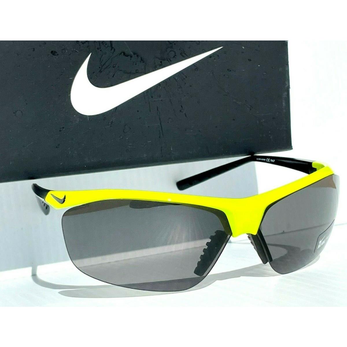 Nike Impel Polished Bright Yellow Semi-rimless Grey Max Sunglass EV0474 705