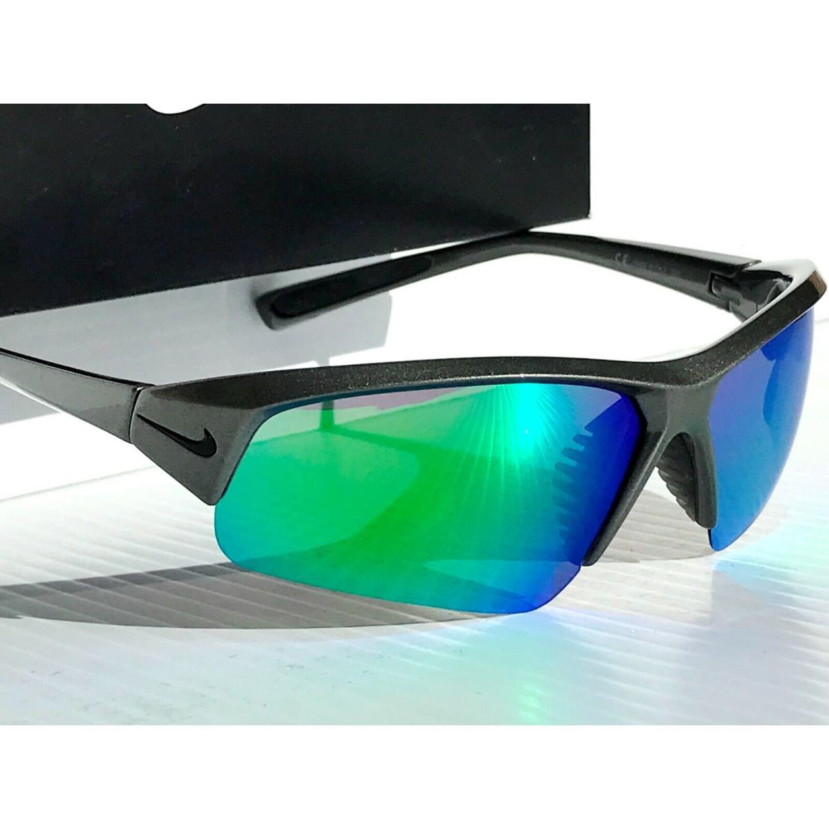 Nike Skylon Ace Steel Gray Polarized Galaxy Green Sunglass EV1125 009