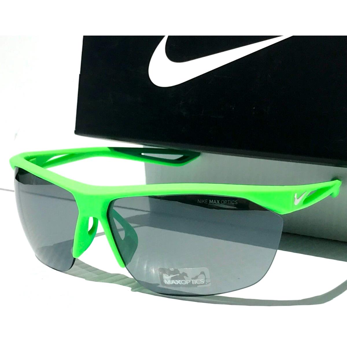 Nike Tailwind Matte Volt Green Frame Grey Maxoptics Sunglass EV0915 303