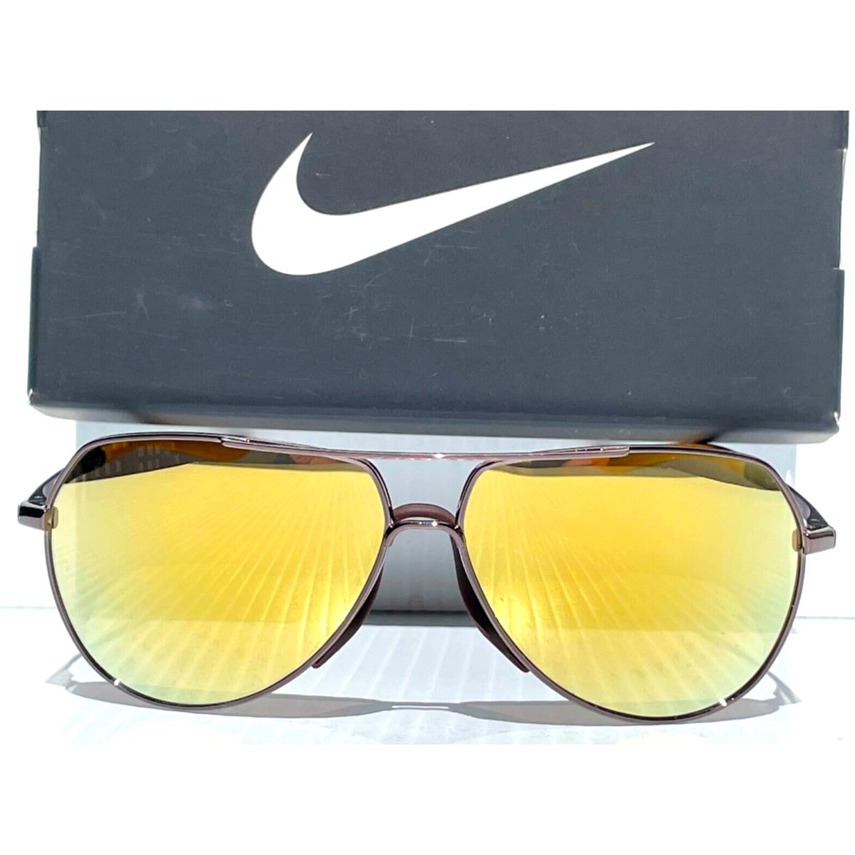 Nike Outrider M Gunmetal Frame Gold Mirror Lens Sunglass CW1300 902