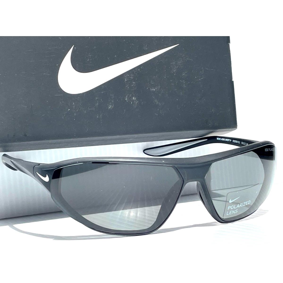 Nike Aero Swift Black White Polarized Grey Lens Sunglass DQ0989 011