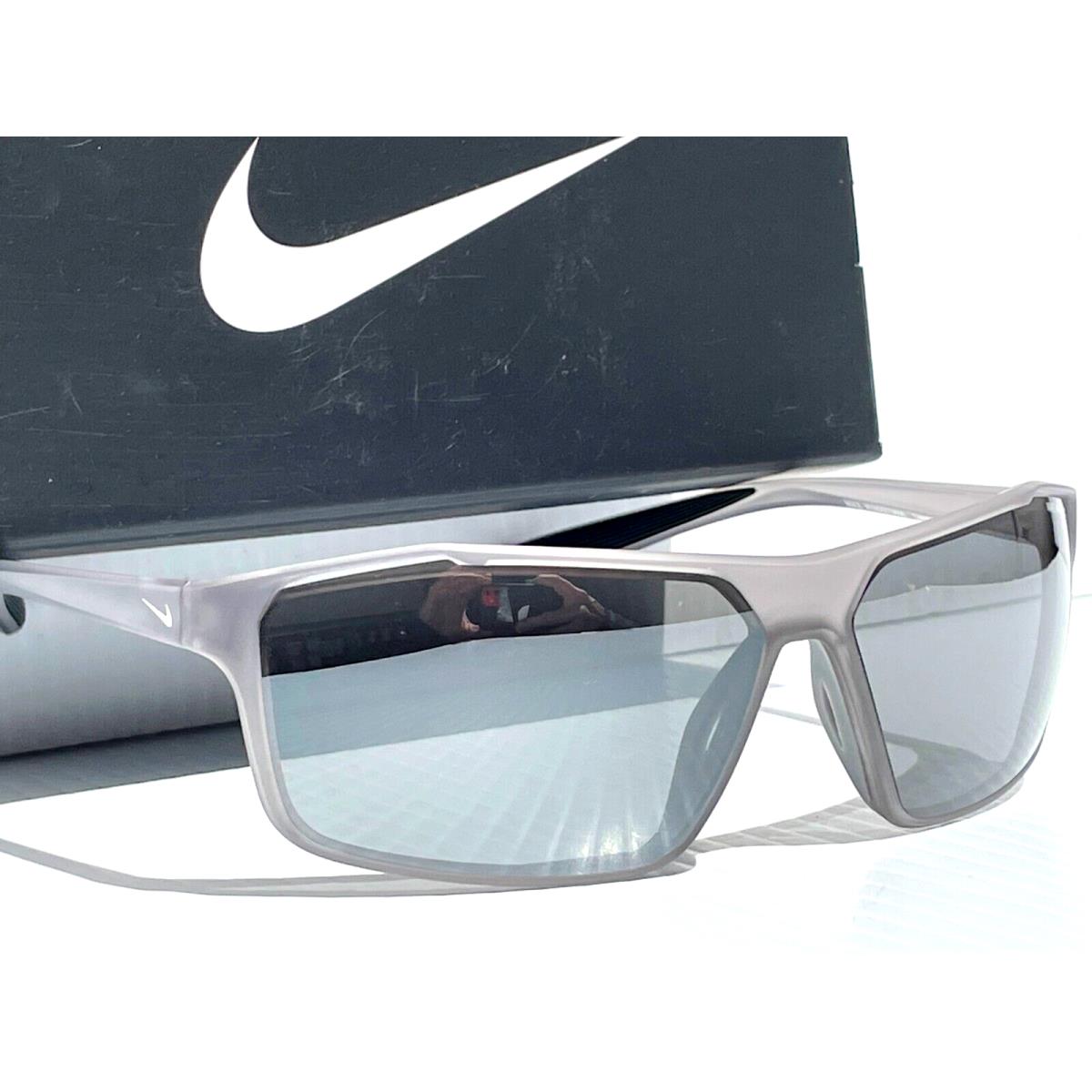 Nike Windstorm Wolf Grey Frame Maxoptics Silver Mirror Lens Sunglass CW4674 012