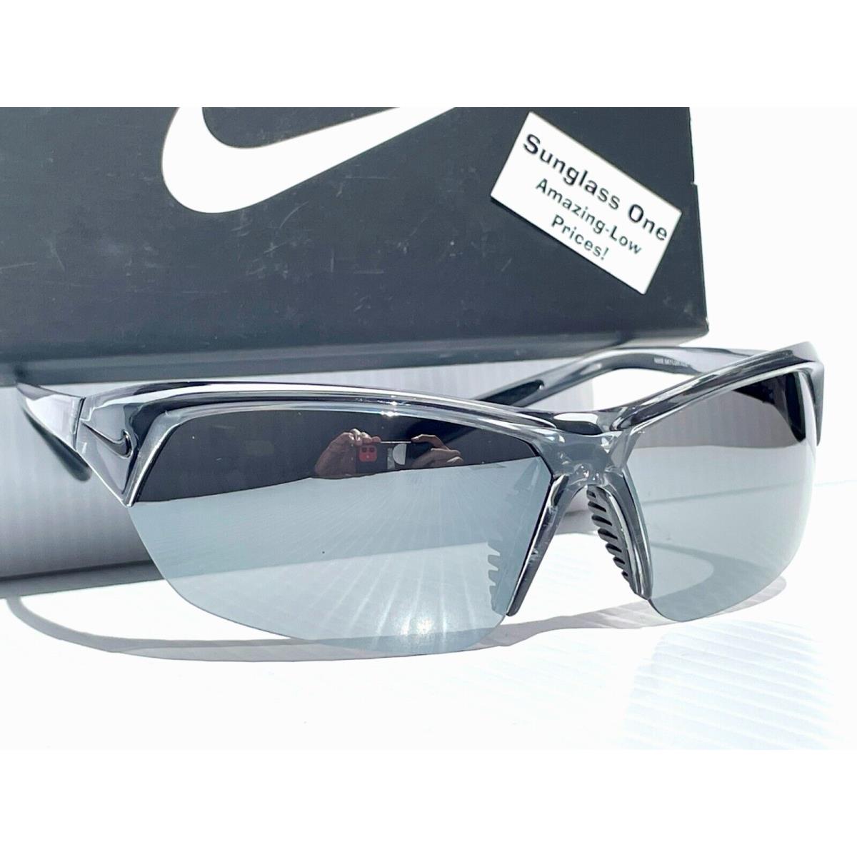 Nike Skylon Ace Wolf Grey Frame Grey Silver Mirror Lens Sunglass EV1125 011