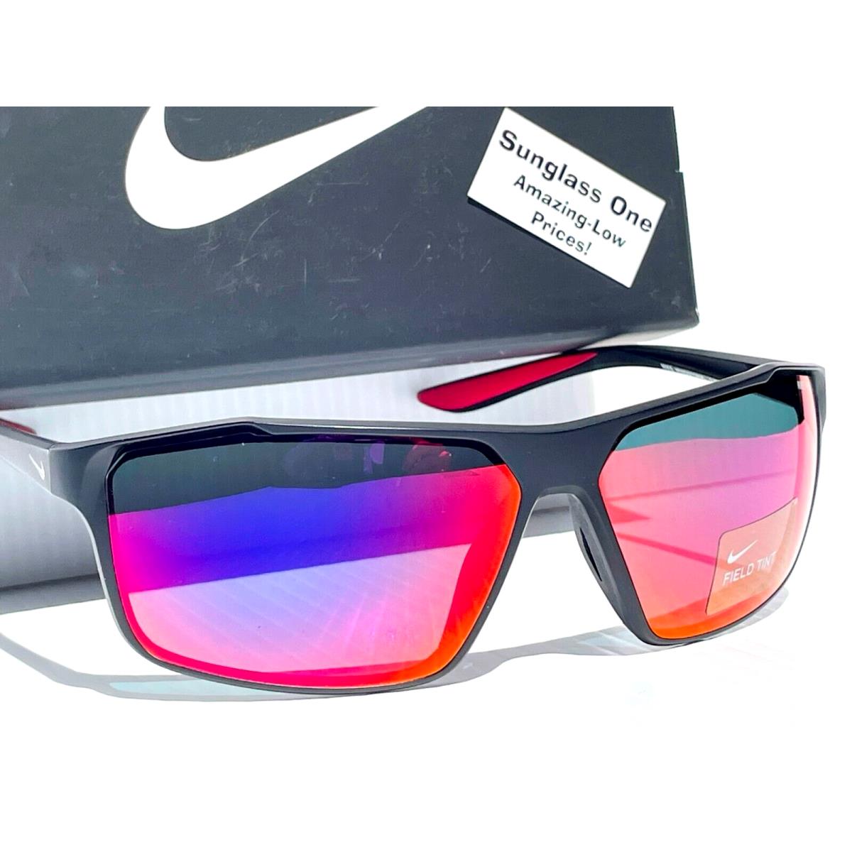 Nike Windstorm Matte Black Frame Purple Field Tint Lens Sunglass CW4673 010