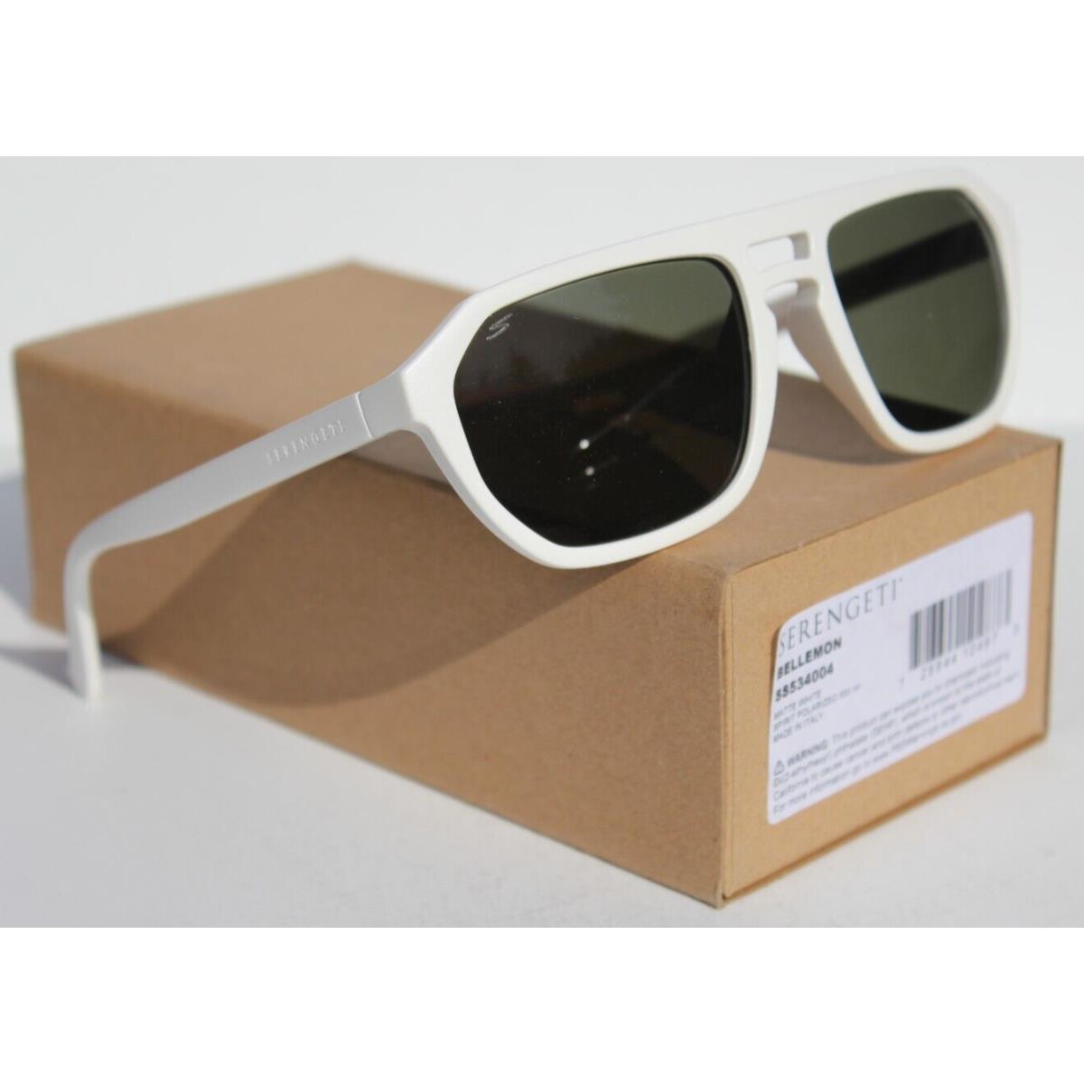 Serengeti Bellemon Polarized Sunglasses Matte White/spirit 555nm SS534004 Italy