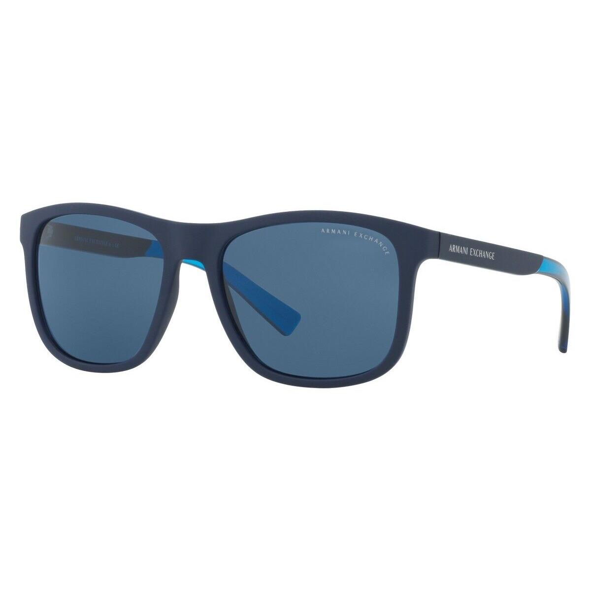 Armani Exchange AX4049SF Sunglasses Men Blue Square 57mm