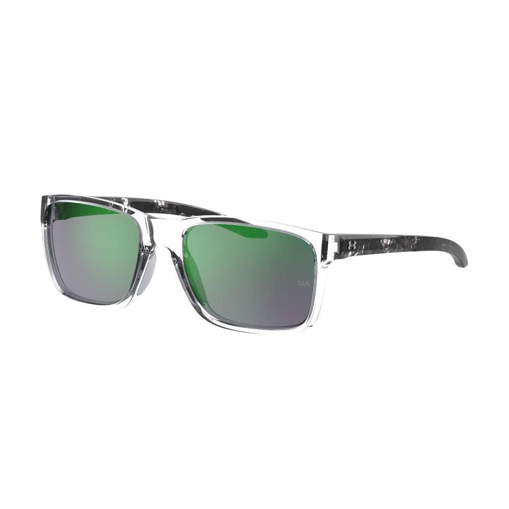 Under Armour 0005/S UA Hustle Rectangular Sunglasses Green Mirror