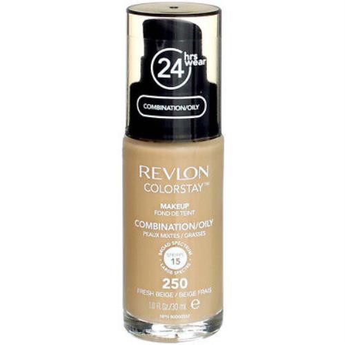 4 Pack Revlon Colorstay Makeup Foundation For Combination Oily Skin Fresh
