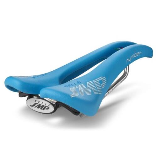Selle Smp Nymber Saddle with Steel Rails Light Blue