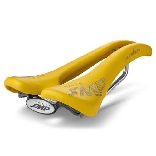 Selle Smp Nymber Saddle with Steel Rails Yellow