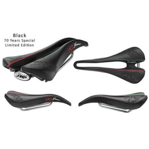 Selle Smp Glider Saddle with Steel Rails 70th Anniversary Black