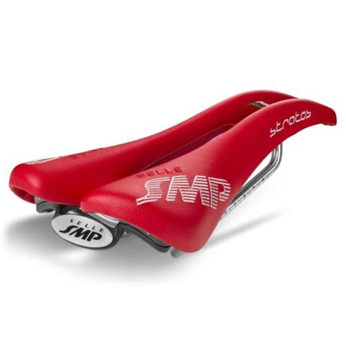 Selle Smp Stratos Saddle with Steel Rails Red