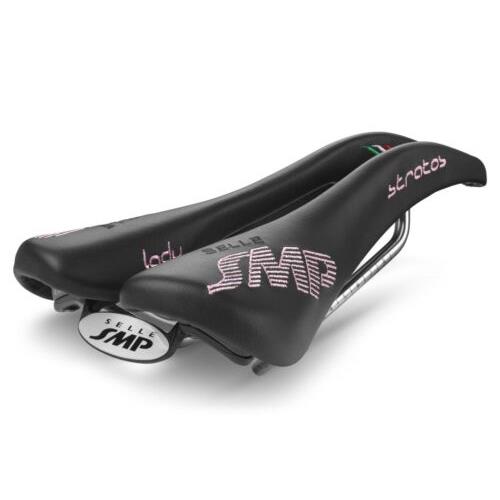 Selle Smp Stratos Saddle with Steel Rails Lady Black