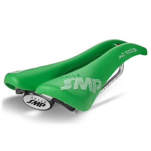 Selle Smp Stratos Saddle with Steel Rails Green