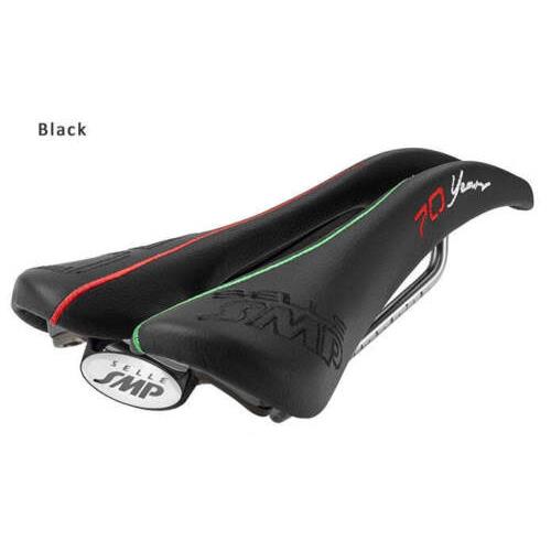 Selle Smp Stratos Saddle with Steel Rails 70th Anniversary Black