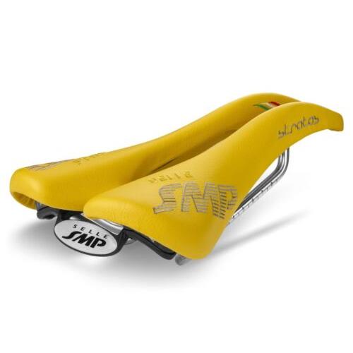 Selle Smp Stratos Saddle with Steel Rails Yellow