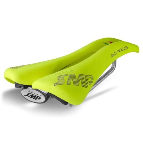 Selle Smp Glider Saddle with Steel Rails Fluro Yellow