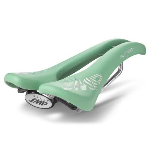 Selle Smp Nymber Saddle with Steel Rails Celeste