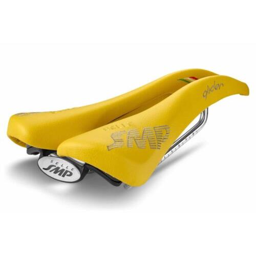 Selle Smp Glider Saddle with Steel Rails Yellow