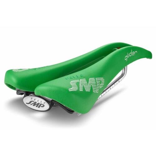 Selle Smp Glider Saddle with Steel Rails Green