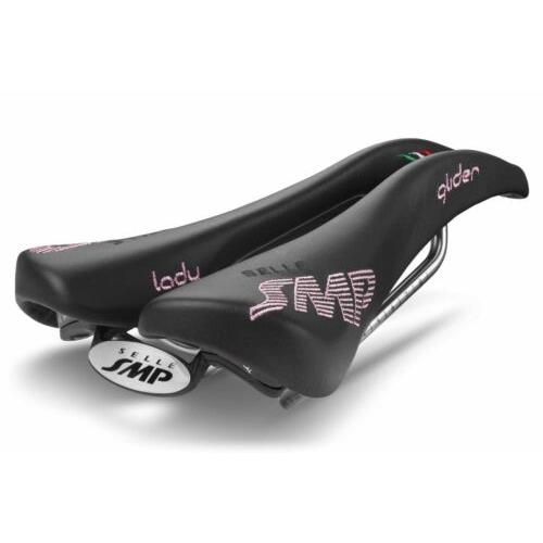 Selle Smp Glider Saddle with Steel Rails Lady Black