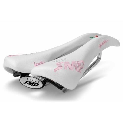 Selle Smp Glider Saddle with Steel Rails Lady White