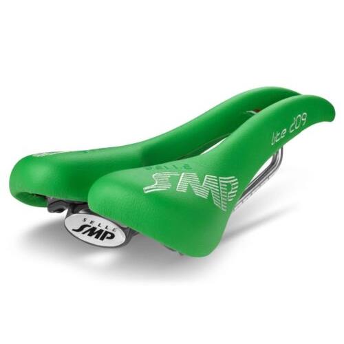 Selle Smp Lite 209 Saddle with Steel Rails Green