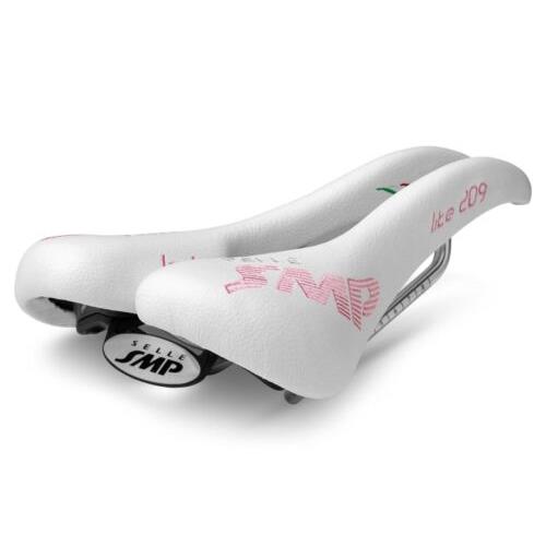 Selle Smp Lite 209 Saddle with Steel Rails Lady White