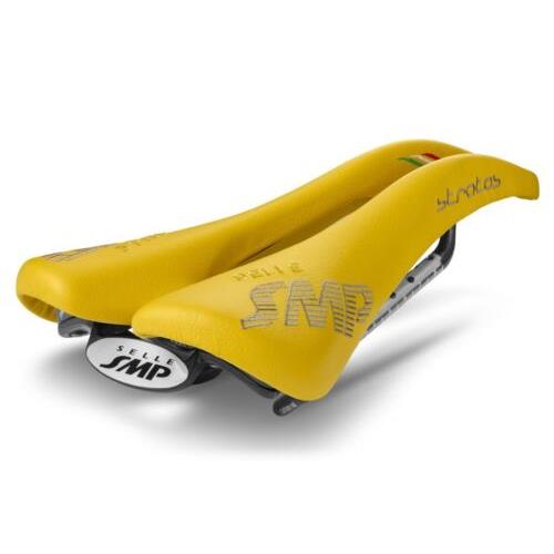 Selle Smp Stratos Saddle with Carbon Rails Yellow