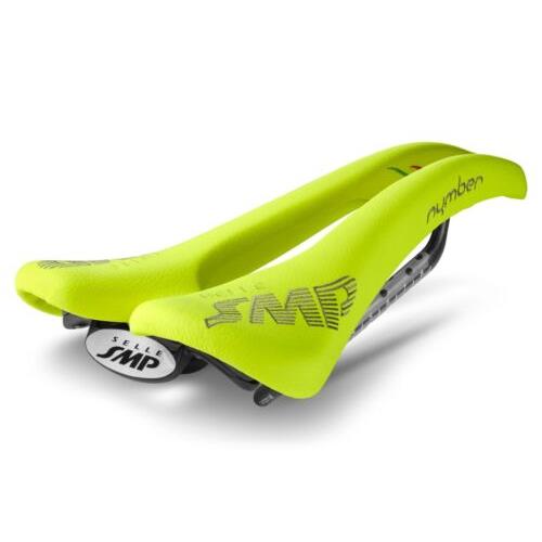 Selle Smp Nymber Saddle with Carbon Rails Fluro Yellow