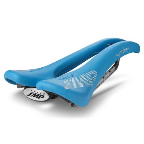 Selle Smp Nymber Saddle with Carbon Rails Light Blue