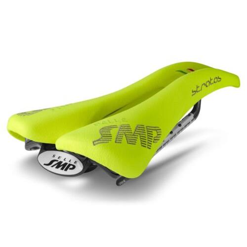 Selle Smp Stratos Saddle with Carbon Rails Fluro Yellow