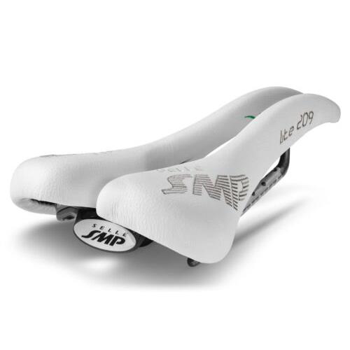 Selle Smp Lite 209 Saddle with Carbon Rails White